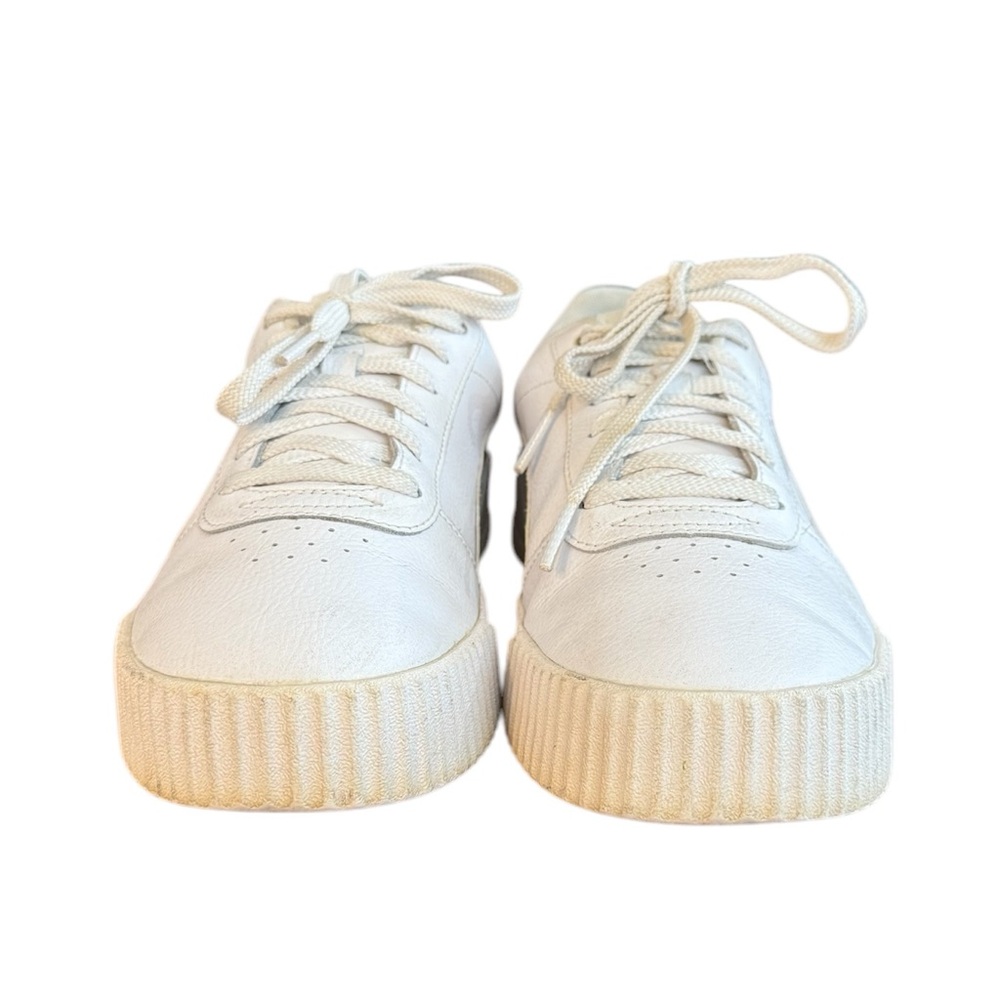 PUMA Carina Women's Sneaker White Iridescent Size 8 - Picture 4 of 8